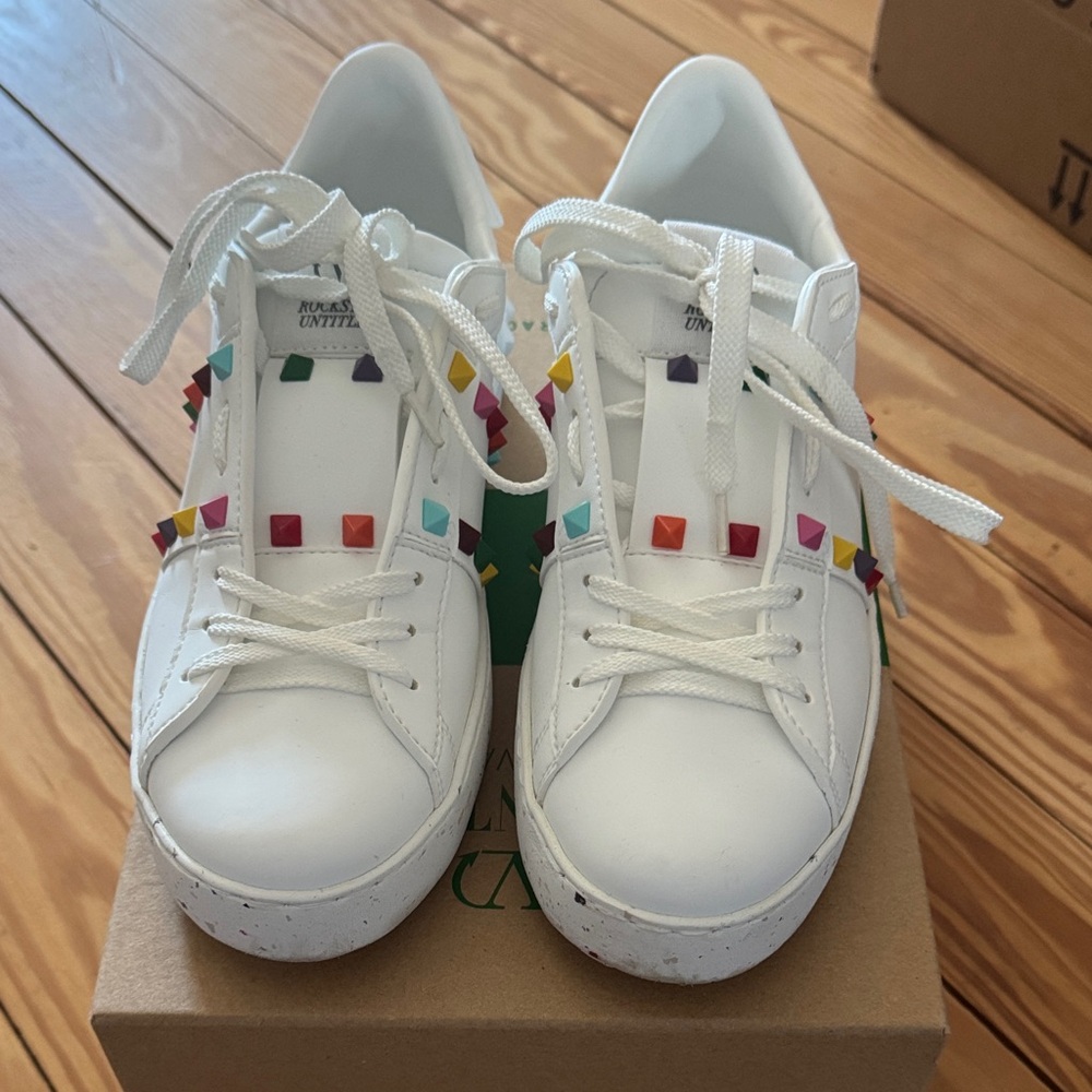 Valentino Garavani Open for a Change Sneakers with Multicolor Studs